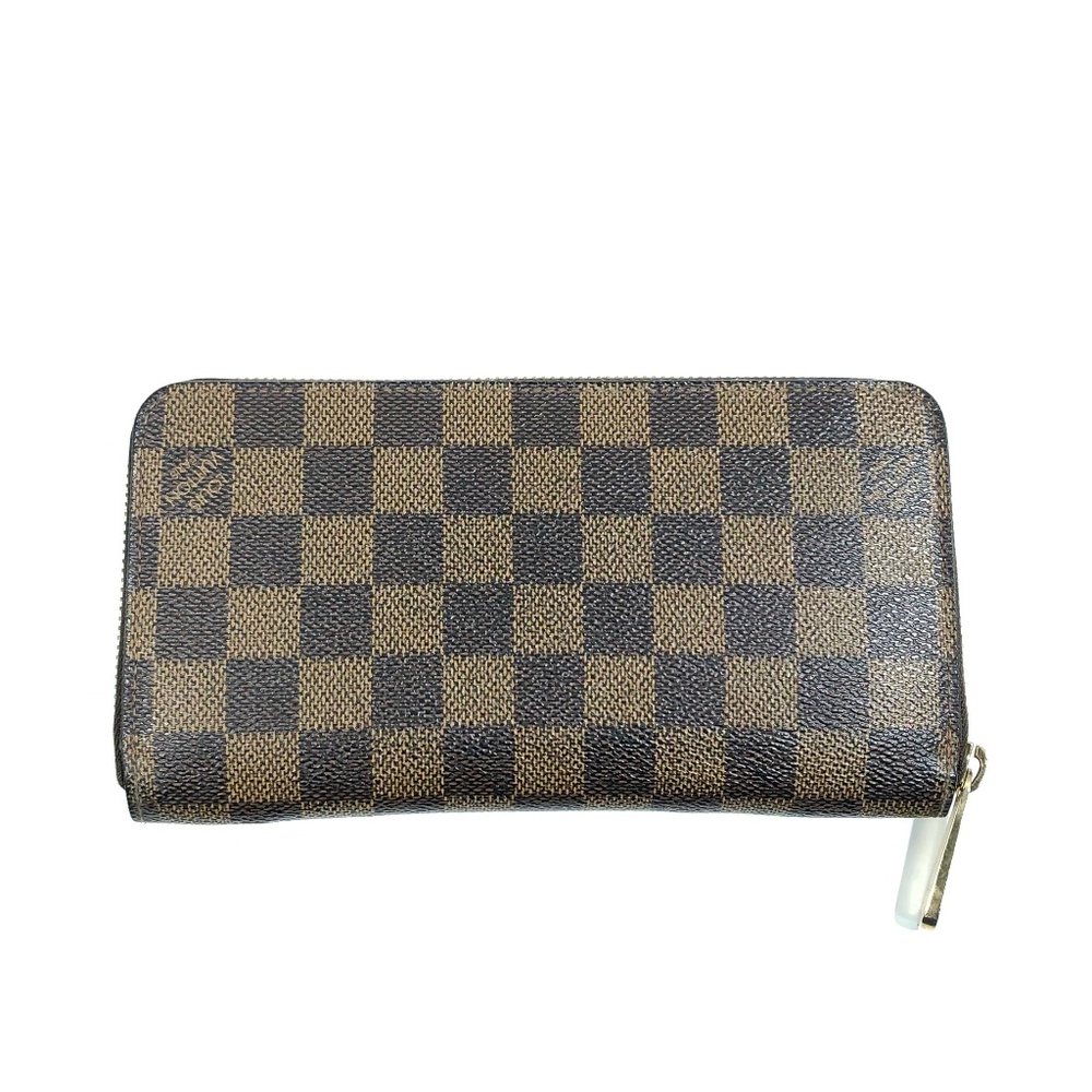 {Sold} Louis Vuitton Zip Around Damier Wallet